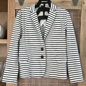 💚BUY 3 for $15💚 💚J.Crew Women XXS Striped Navy Blue blazer